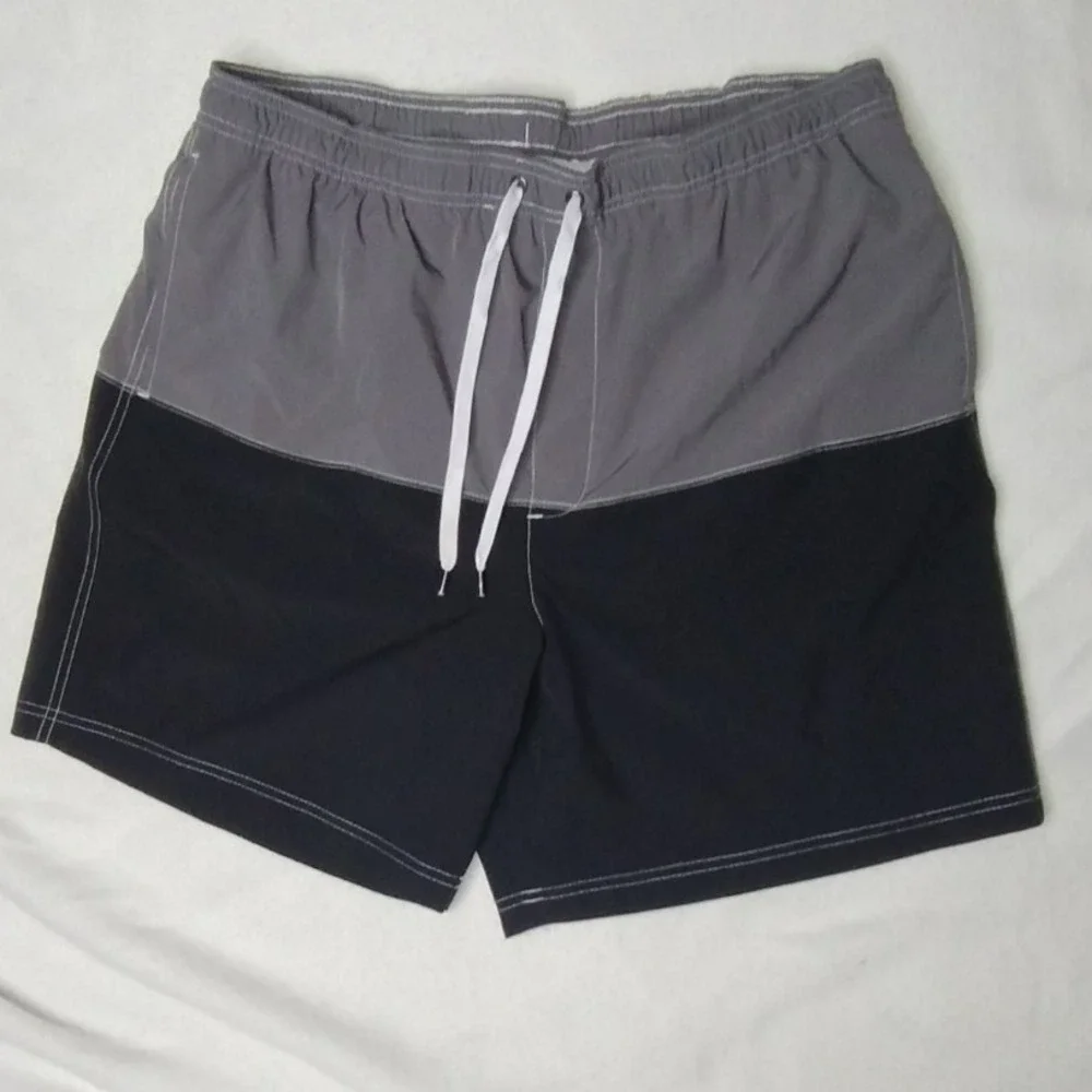 Sonoma Swim Trunks Color Block Drawstring XL‎